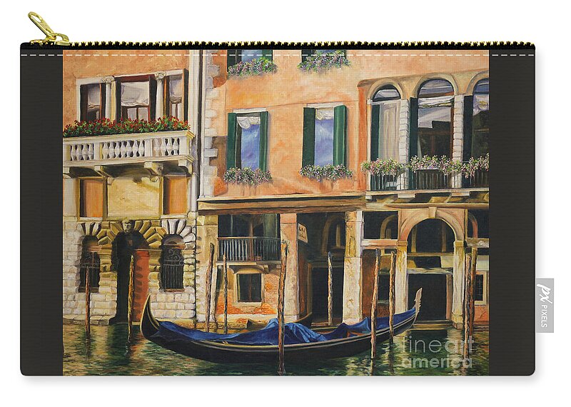 Venice Painting Carry-all Pouch featuring the painting Early Morning in Venice by Charlotte Blanchard