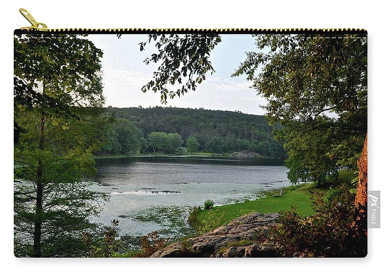 #innisfree Gardens Zip Pouch featuring the photograph Early Morning Light by Cornelia DeDona