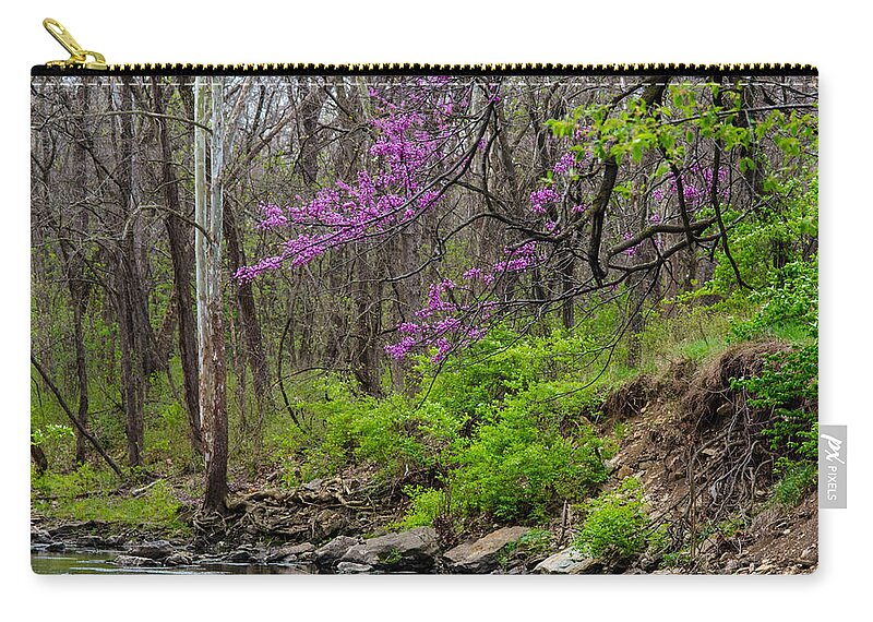 Nature Zip Pouch featuring the photograph Early Spring on Mill Creek 2 by Jeff Phillippi
