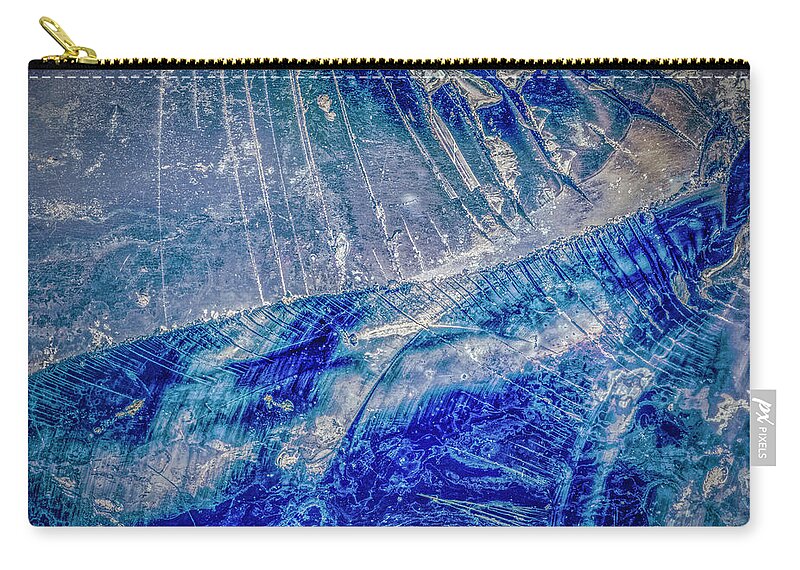 Macro Photography Zip Pouch featuring the photograph Earth Portrait 001-102 by David Waldrop