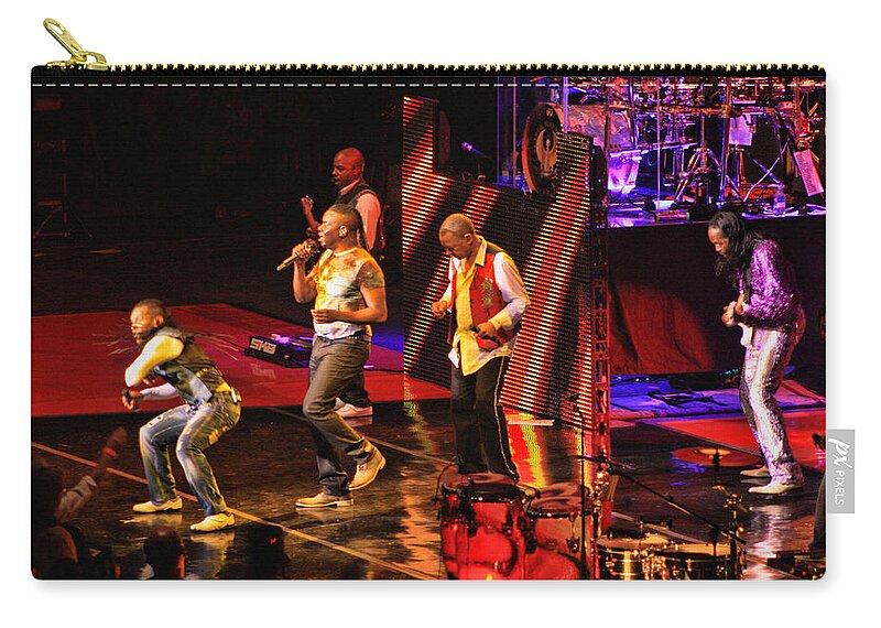 Earth Wind And Fire Zip Pouch featuring the photograph Earth Wind and Fire by Tommy Anderson