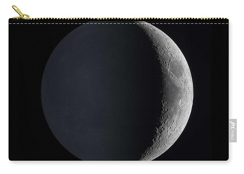  Zip Pouch featuring the painting EarthShineStack by Celestial Images