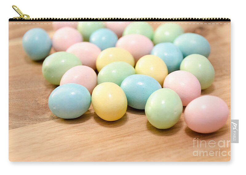 Decoration Zip Pouch featuring the photograph Easter Eggs 3 by Andrea Anderegg