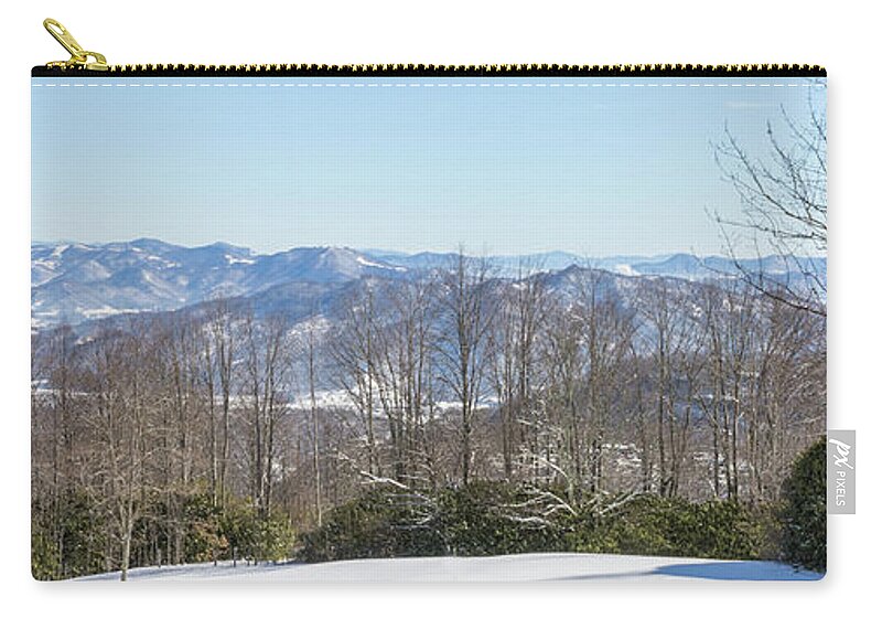 Snowscape Zip Pouch featuring the photograph Easterly Winter View by D K Wall