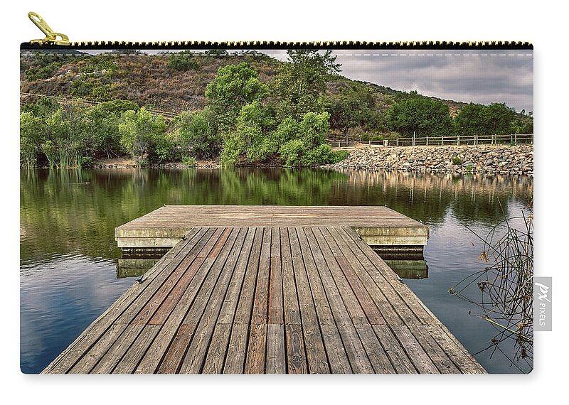 Dock Zip Pouch featuring the photograph Easy Like Sunday Morning by Alison Frank