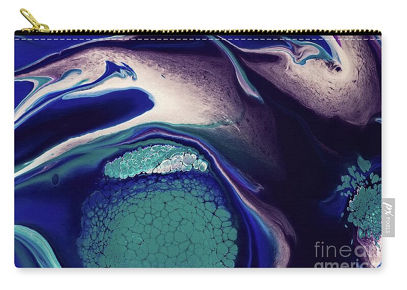 Abstract Zip Pouch featuring the photograph Eat the Fish by Patti Schulze