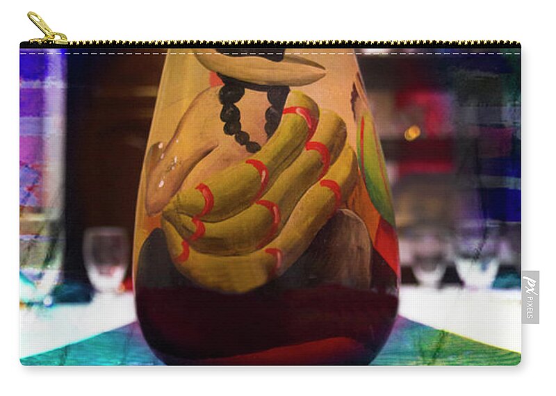 Vase Zip Pouch featuring the photograph Ecuadorian Vase Art by Al Bourassa