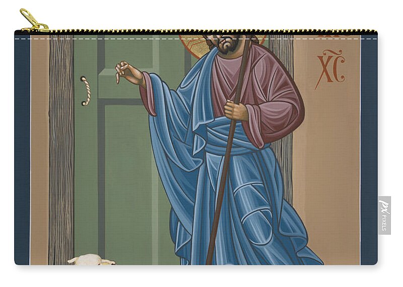 El Buen Pastor Zip Pouch featuring the painting El Buen Pastor 188 by William Hart McNichols