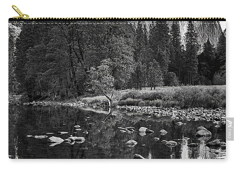 Yosemite Zip Pouch featuring the photograph El Capitan Yosemite National Park by Lawrence Knutsson