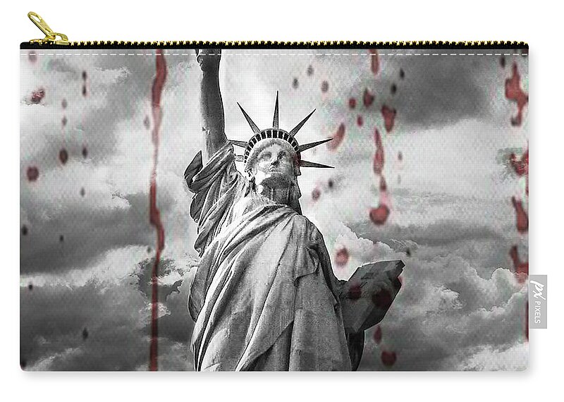 Election Zip Pouch featuring the photograph Election Results by Barry Weiss
