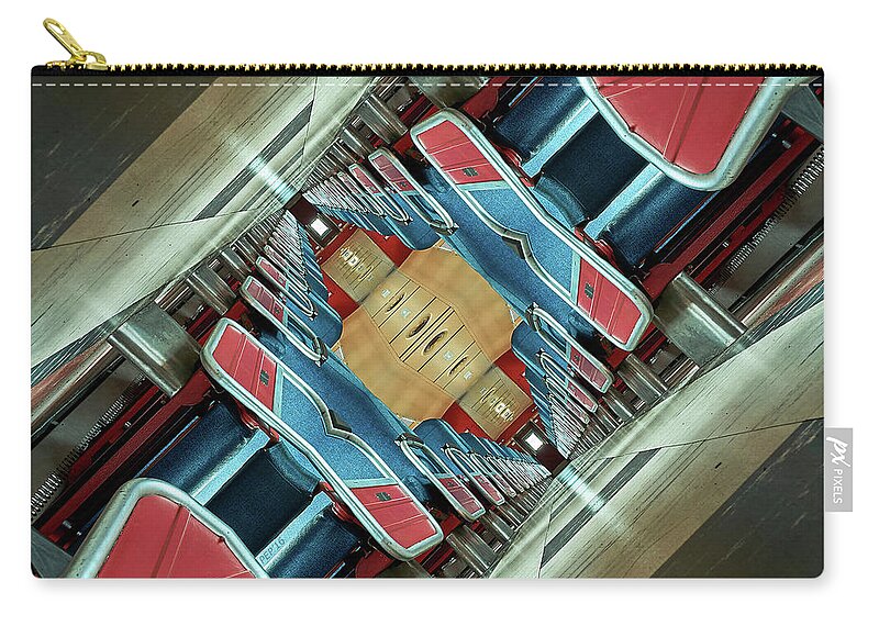 Train Carry-all Pouch featuring the photograph Upside Down Train by Phil Perkins