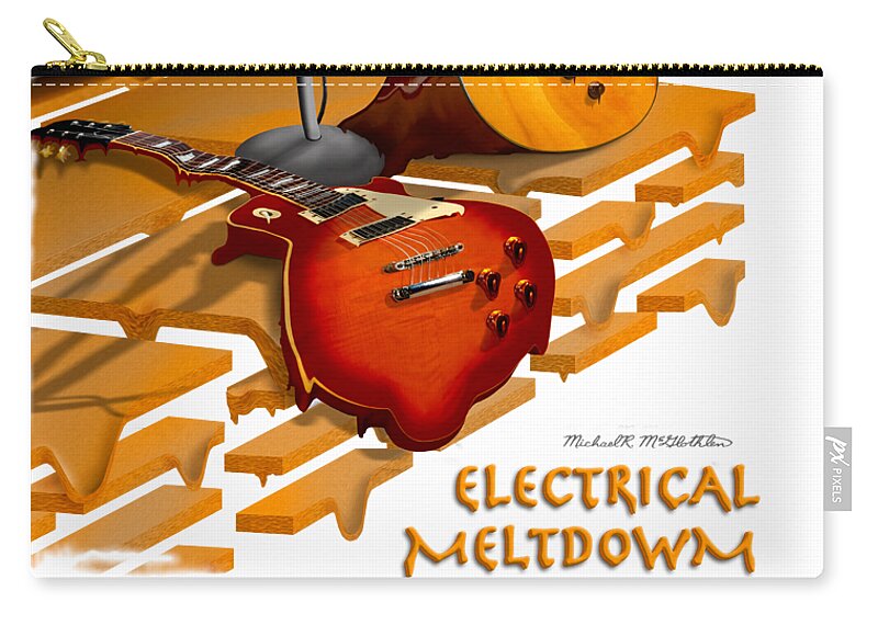 T-shirt Carry-all Pouch featuring the photograph Electrical Meltdown SE by Mike McGlothlen
