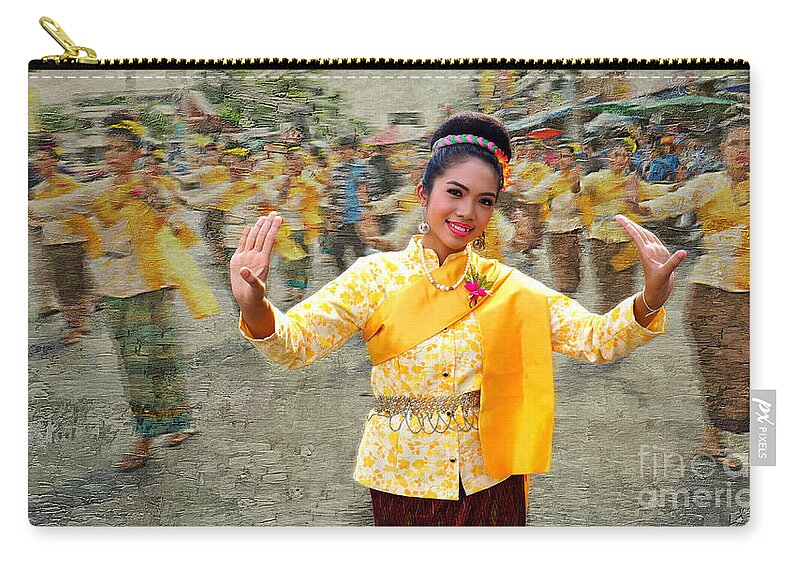 Festival Zip Pouch featuring the photograph Elegant Parade by Ian Gledhill