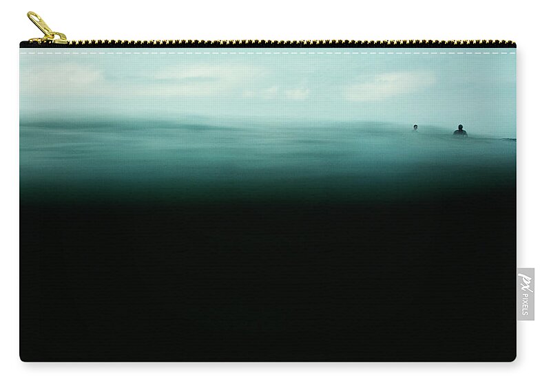 Surfing Zip Pouch featuring the photograph Emerald by Nik West