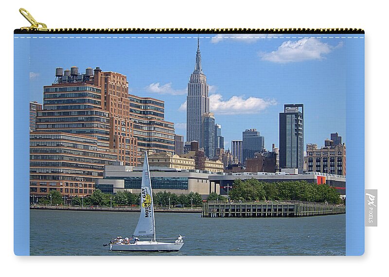 Empire State Building Zip Pouch featuring the photograph Empire State I I I by Newwwman