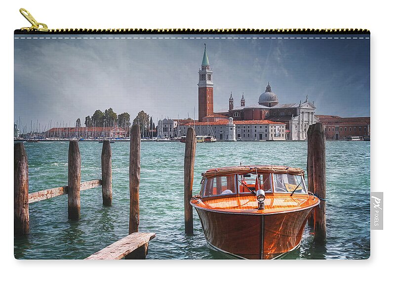 Venice Zip Pouch featuring the photograph Enchanting Venice by Carol Japp