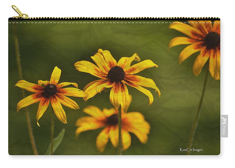 Daisy Zip Pouch featuring the photograph End of Summer by Kae Cheatham