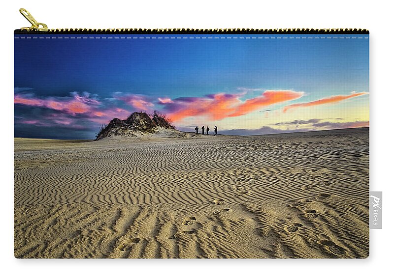 Landscapes Zip Pouch featuring the photograph End of the Day by Donald Brown