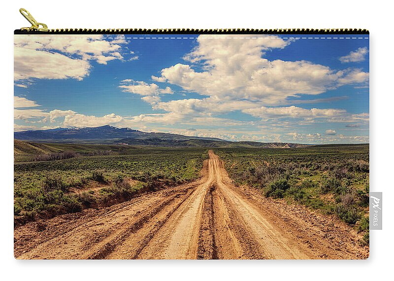Wyoming Zip Pouch featuring the photograph Endless by Mountain Dreams