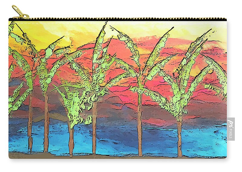 Beach Carry-all Pouch featuring the painting Endless Summers by Linda Bailey
