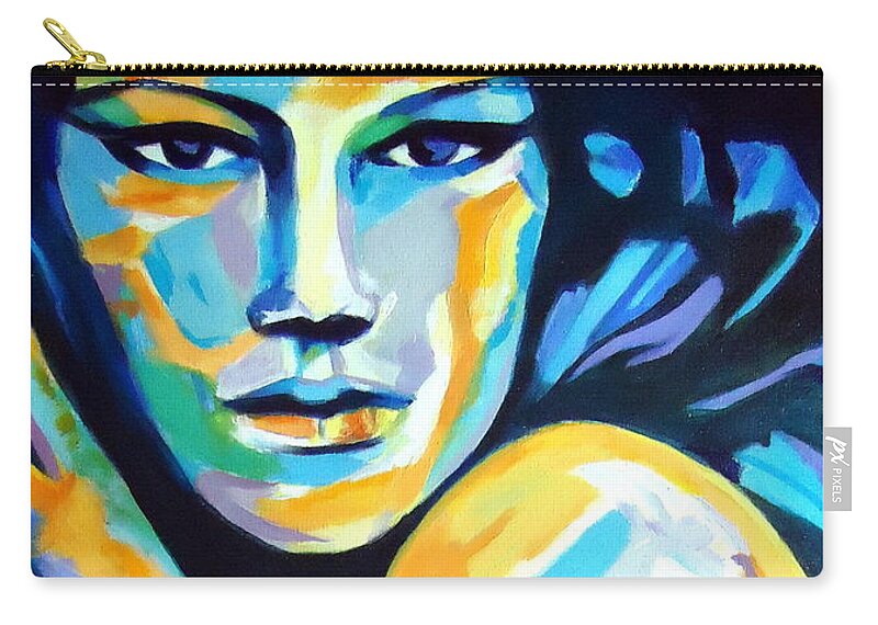 Affordable Original Art Zip Pouch featuring the painting Endless wondering by Helena Wierzbicki