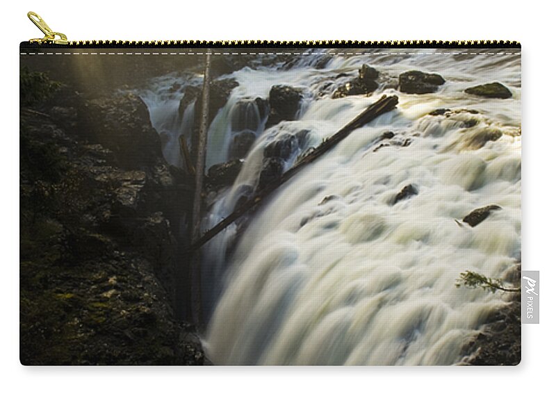 Water Zip Pouch featuring the photograph Englishman Falls 2 by Bob Christopher