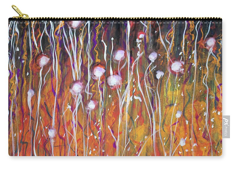 Abstract Zip Pouch featuring the painting Enlightenment by Lyric Lucas