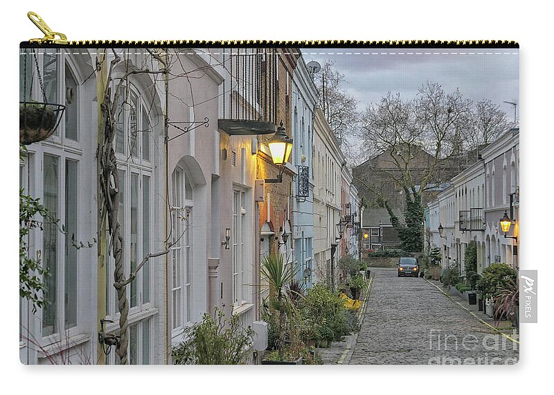 Alley Zip Pouch featuring the photograph Ennismore Gardens Mews, London by Patricia Hofmeester