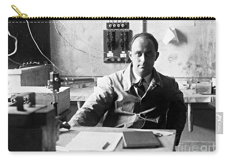 Science Carry-all Pouch featuring the photograph Enrico Fermi, Italian-american Physicist by Science Source