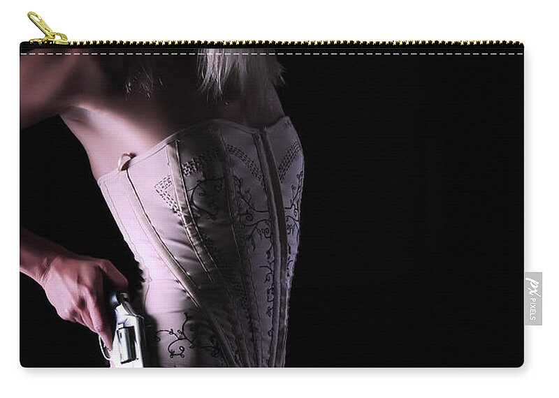 Artistic Zip Pouch featuring the photograph Entering darkness by Robert WK Clark