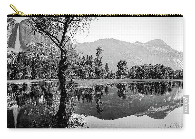 Yosemite Zip Pouch featuring the photograph Ephemeral by Ryan Weddle