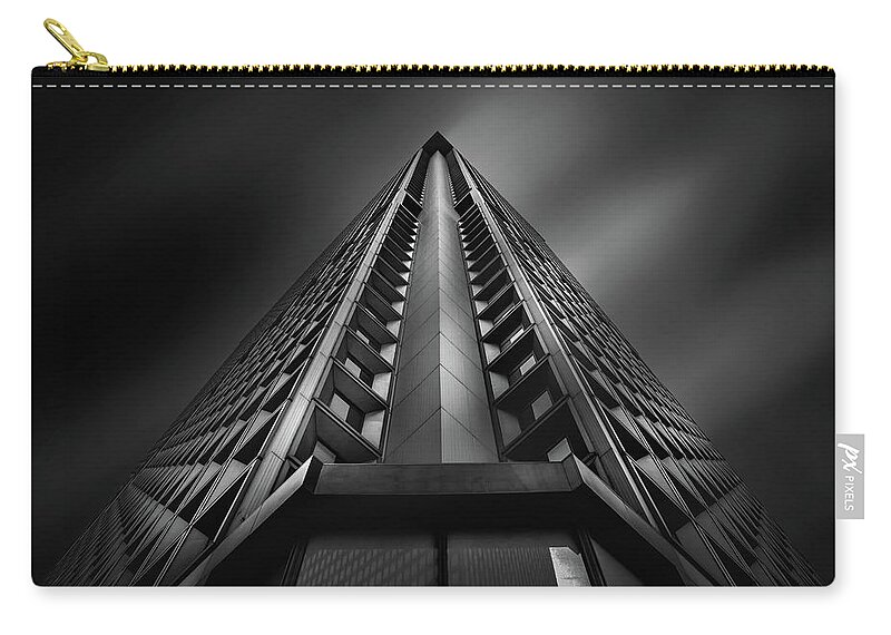 Manhattan's Financial District Zip Pouch featuring the photograph Equilibrium by Az Jackson