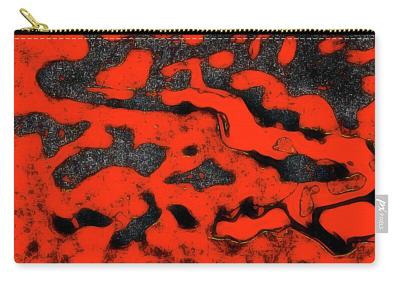 Abstract Zip Pouch featuring the photograph Essence of Snake by Gina O'Brien