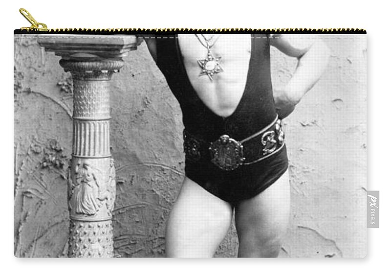 Erotica Zip Pouch featuring the photograph Eugen Sandow, Father Of Modern by Science Source