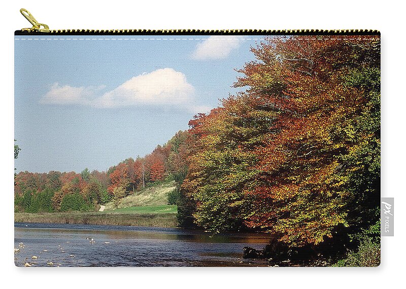 Owen Sound Zip Pouch featuring the photograph Ingliss - Fall by DArcy Evans