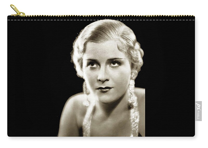 Eva Braun Circa 1935 Zip Pouch featuring the photograph Eva Braun circa 1935 by David Lee Guss