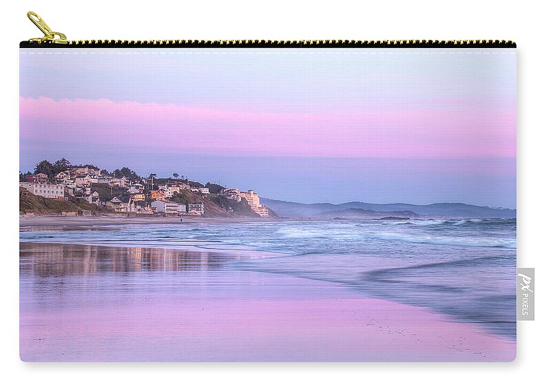 Sunset Zip Pouch featuring the photograph Evening Blues 0104 by Kristina Rinell