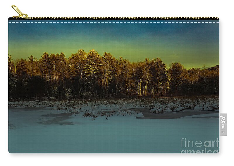 Evening Zip Pouch featuring the photograph Evening Glow by Mim White