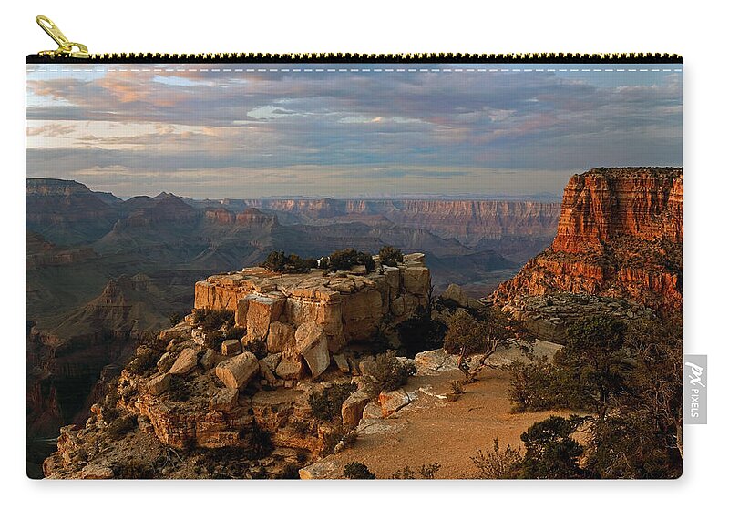 Evening Zip Pouch featuring the photograph Evening Vista by Nicholas Blackwell
