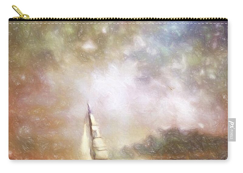Ship Zip Pouch featuring the photograph EvenSail by Kathy Bassett