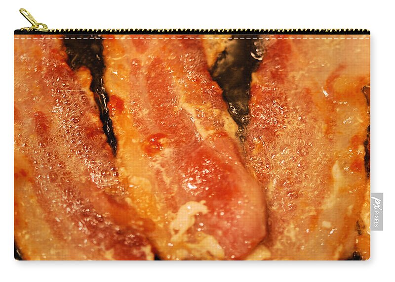 Bacon Zip Pouch featuring the photograph Everything's Better With Bacon by Michael Merry