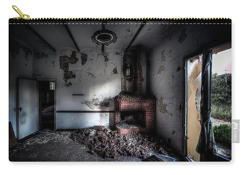 Luoghi Abbandonati Zip Pouch featuring the photograph Ex Conservificio - Former Cannery I by Enrico Pelos