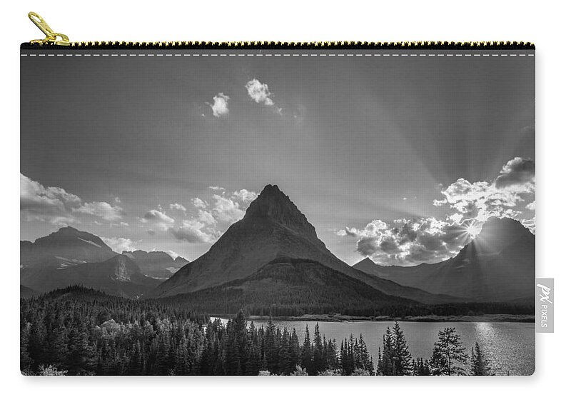 Glacier National Park Zip Pouch featuring the photograph Exaltation by Adam Mateo Fierro