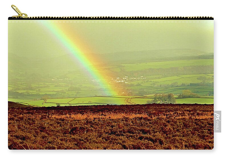 Nature Carry-all Pouch featuring the photograph Exmoor Rainbow by Richard Denyer