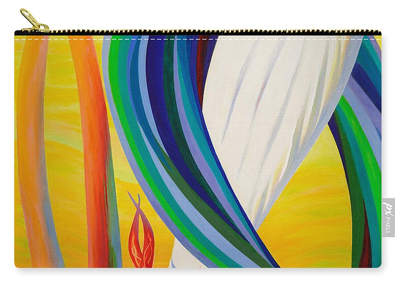 Jesus Zip Pouch featuring the painting Exodus of Jesus by Israel Tsvaygenbaum