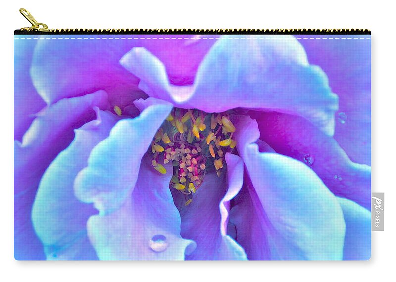 Photograph Of Rose Zip Pouch featuring the photograph Exotic Dancer by Gwyn Newcombe