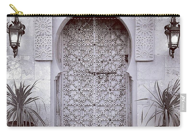 India Carry-all Pouch featuring the digital art Exotic Door by Kevyn Bashore