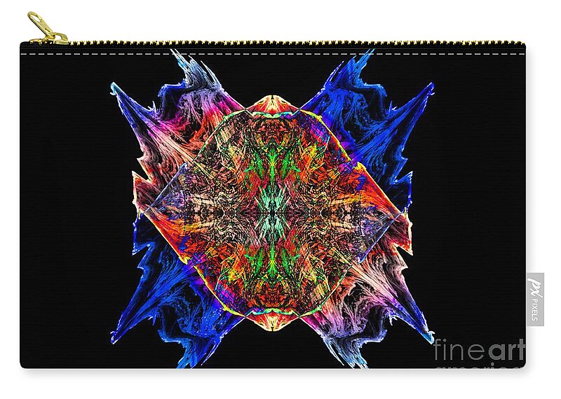 Fractals Zip Pouch featuring the photograph Experiment 12 by Geraldine DeBoer