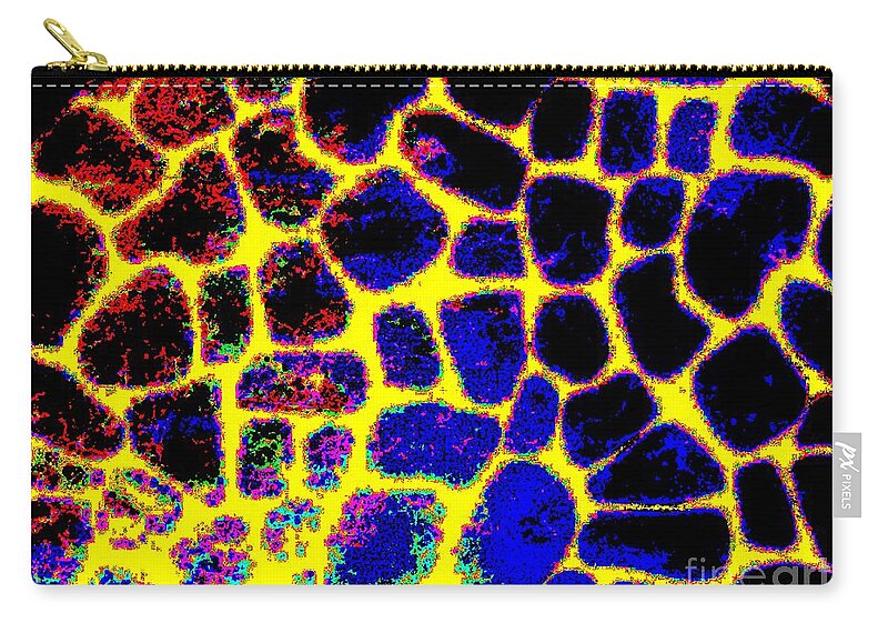 Exploding Stepping Stones Zip Pouch featuring the photograph Exploding Stepping Stones by Tim Townsend