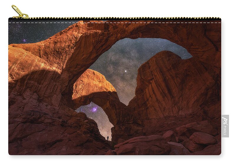 Night Photography Zip Pouch featuring the photograph Explore the Night by Darren White
